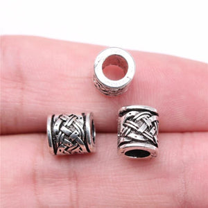 20pcs 9x8x8mm Big Hole Spacer Beads Charms For Jewelry Making