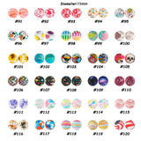 10Pcs 15MM Leopard Round Silicone Beads Print Baby Food Making DIY Necklace