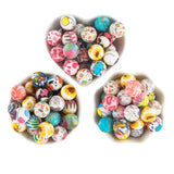 10Pcs 15MM Leopard Round Silicone Beads Print Baby Food Making DIY Necklace