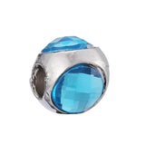 10Pcs Crystal Love Birthstone Charms Beads for Jewelry Making