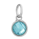 10Pcs Crystal Love Birthstone Charms Beads for Jewelry Making