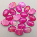 10pcs 10x14mm Natural Semi-precious Stone Cabochons Oval Shape