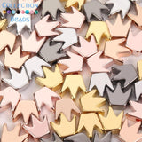 30pcs Colorful Copper Crown Spacer Beads for DIY Jewelry Making