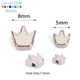 30pcs Colorful Copper Crown Spacer Beads for DIY Jewelry Making