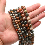Natural Multicolor Ocean Stone Jaspers Agates Beads for Jewelry Making 6-10mm