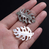 Natural Shell Bead Pendant Saucer Leaf Shape Shell Charm For Jewelry DIY