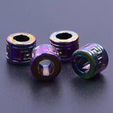 Rainbow Alloy Metal Spacer Beads 9mm