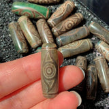 1PC 30mm Phoenix Eyes Tibetan Dzi Agates Beads Reiki Healing Jewelry