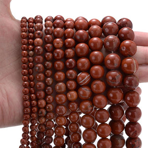 Natural Garnet Beads Agates Flower Red Stones Bulk Rock Beads 4/6/8/10mm