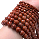 Natural Garnet Beads Agates Flower Red Stones Bulk Rock Beads 4/6/8/10mm
