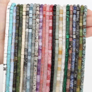 4x4mm Natural Amazonite Opal Pink Quartz Stone Beads for Jewelry Making