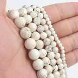 4/6/8/10mm Matte Mongolia Turquoise Beads 15in Strand for Bracelet Making