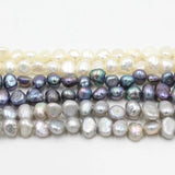 Grey Freshwater Pearl Spacer Beads 15''/Strand
