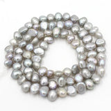 Grey Freshwater Pearl Spacer Beads 15''/Strand