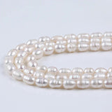 7-8mm Flawed Rice Pearl Freshwater Bead Semi-finished DIY Jew