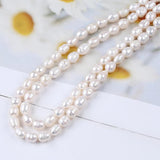 7-8mm Flawed Rice Pearl Freshwater Bead Semi-finished DIY Jew