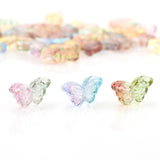50Pcs 8x15mm Gradient Butterfly Crystal Glass Pendants for DIY Jewelry Making