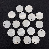 20pcs Natural Freshwater Pearl Shell Loose Beads Round Shape DIY Jewelry Making