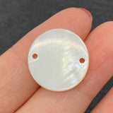 20pcs Natural Freshwater Pearl Shell Loose Beads Round Shape DIY Jewelry Making
