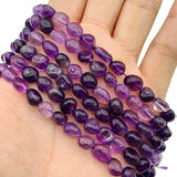 Dark Purple Natural Crystal Gravel Spacer Beads 5mm~7mm DIY Jewelry Making