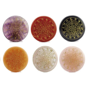 Natural Stone Religious Ornament Crystal Twelve Constellation Matrix DIY Jewelry