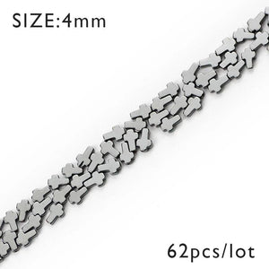 Hematite Beads 4/6/8/10/14mm Jesus Cross Stone Supply