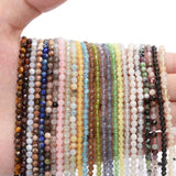 3mm Faceted Natural Stone Beads for Jewelry Making DIY Bracelet Necklace