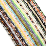 3mm Faceted Natural Stone Beads for Jewelry Making DIY Bracelet Necklace