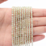 3mm Faceted Natural Stone Beads for Jewelry Making DIY Bracelet Necklace