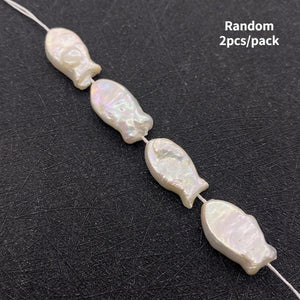 Baroque Pearl Beads Natural Freshwater Fish-shaped DIY Jewelry Accessory