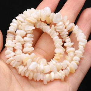 Mother Shell Beads 40cm Irregular Beads DIY Bracelet Necklace 5-8mm 2PCS