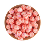 Kovict 10Pcs 15MM Leopard Printed Silicone Beads DIY Jewelry Accessorie