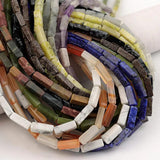 13x4mm Agates Rectangle Spacer Beads for Jewelry Making