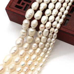 Natural Freshwater Threaded Pearls 7-11mm