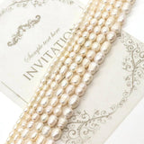 Natural Freshwater Threaded Pearls 7-11mm