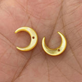 5pcs Natural Pearl Shell Beads Moon Loose Beads Fashionable Jewelry Making DIY