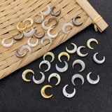 5pcs Natural Pearl Shell Beads Moon Loose Beads Fashionable Jewelry Making DIY