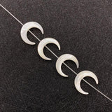 5pcs Natural Pearl Shell Beads Moon Loose Beads Fashionable Jewelry Making DIY