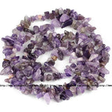 Purple Crystal Irregular Gravel Beads High Natural Crystal Stone Chips Beads