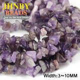 Purple Crystal Irregular Gravel Beads High Natural Crystal Stone Chips Beads