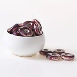 20 PCS 20mm Round Ceramic Beads Porcelain Beads DIY 3mm Hole Beads