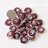 20 PCS 20mm Round Ceramic Beads Porcelain Beads DIY 3mm Hole Beads