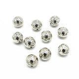 20 PCS Vintage Metal Tibetan Alloy Spacer Beads Nepal Round Bead DIY Jewelry
