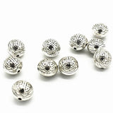 20 PCS Vintage Metal Tibetan Alloy Spacer Beads Nepal Round Bead DIY Jewelry
