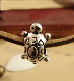 50 PCS Antique Bronze/Silver Plated Turtle Shape Beads for Jewelry Making