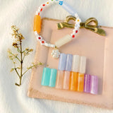 30 PCS 8x20mm Acrylic Cylinder Beads for DIY Earrings Necklace Bracelet