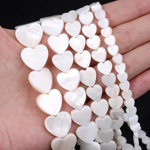 Heart Shell Beads for DIY Jewelry Making