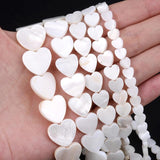 Heart Shell Beads for DIY Jewelry Making