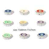 Random Eye Pattern Polymer Clay Spacer Beads DIY Jewelry Findings