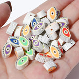 Random Eye Pattern Polymer Clay Spacer Beads DIY Jewelry Findings